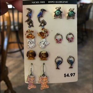 Earrings, Pins, and Rings